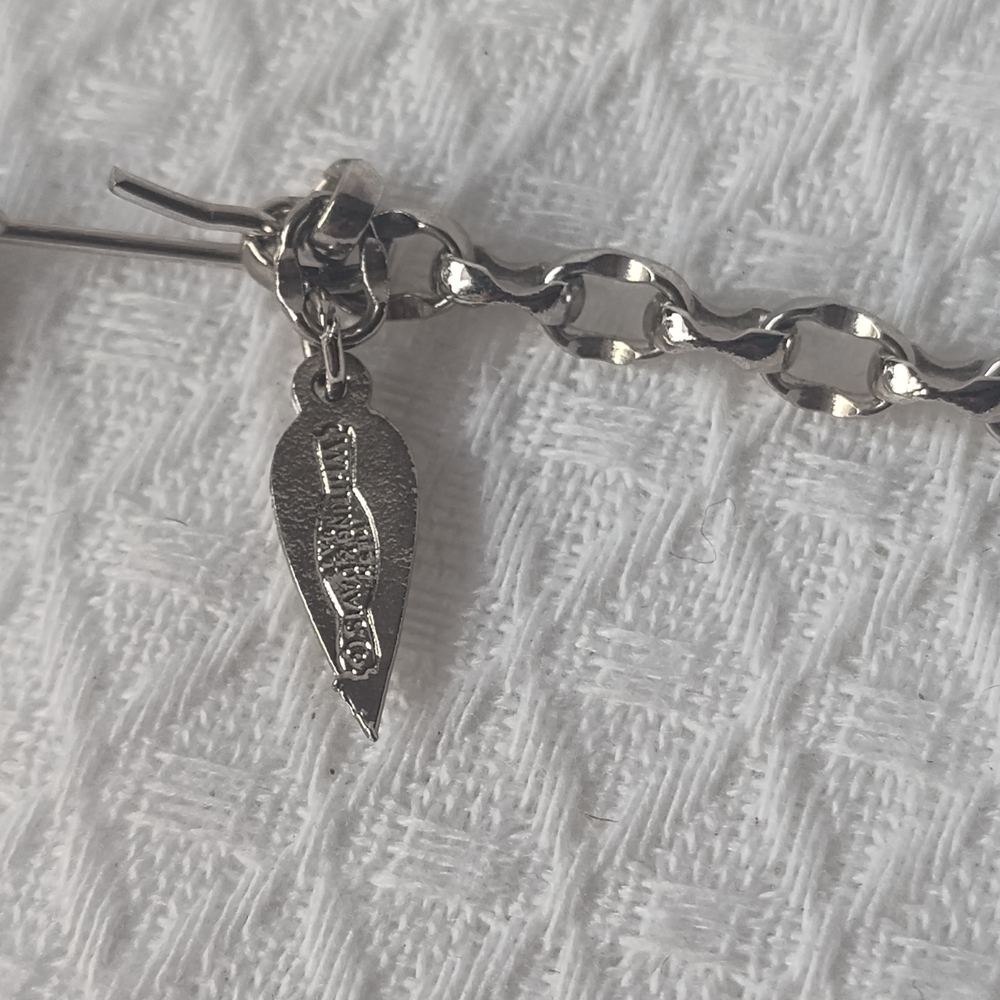 Silver Tone Whiting & Davis Mesh Statement Neckla… - image 4